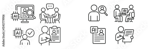 Visual representation of artificial intelligence applications in consultations and assessments at a technology conference