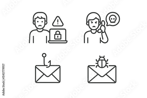 Understanding the dangers of cyber threats and online security risks in digital communication