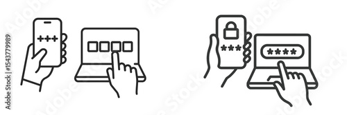 Exploring the process of entering verification codes on mobile and computer devices for secure access