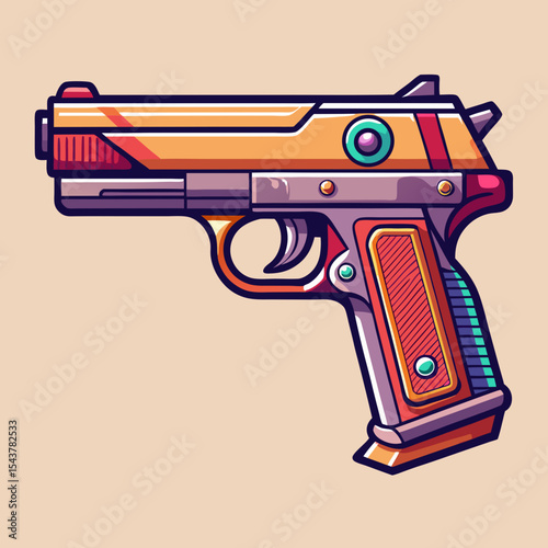 old gun with a gun