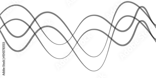 Minimal abstract background with thin black wave lines flowing smoothly across a white backdrop, elegant curves, high contrast, clean and modern design, vector style, no texture, no gradient.