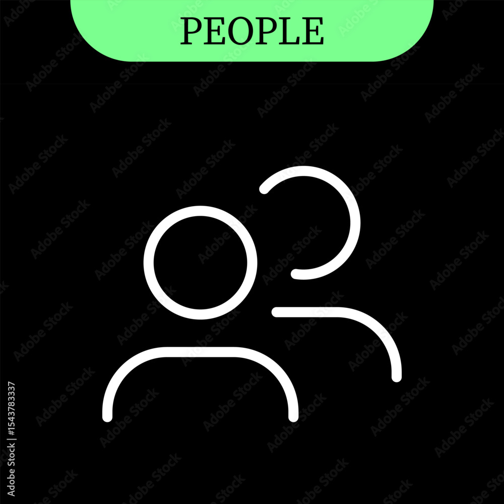 group of people and user icons , add new user line icon | for user, group, team, community and group management interfaces | editable stroke group of people and user icons , add new user line icon | for user, group, team, community and group management interfaces | editable stroke