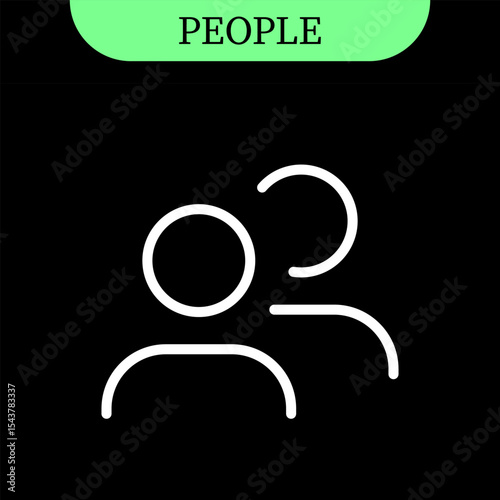 group of people and user icons , add new user line icon | for user, group, team, community and group management interfaces | editable stroke