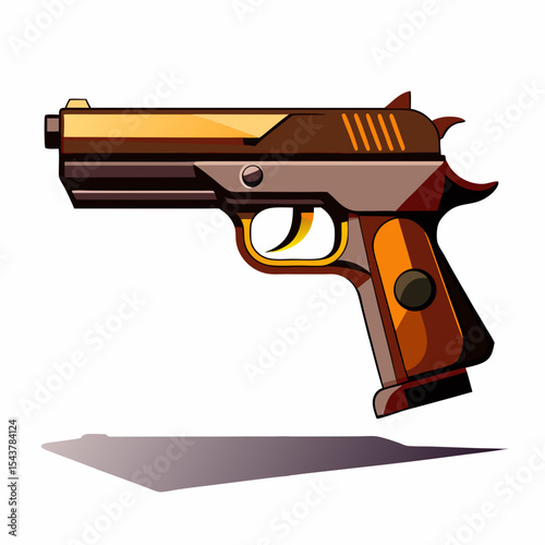 gun isolated on white