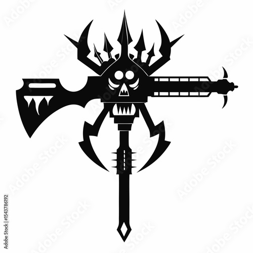 vector illustration of a sword
