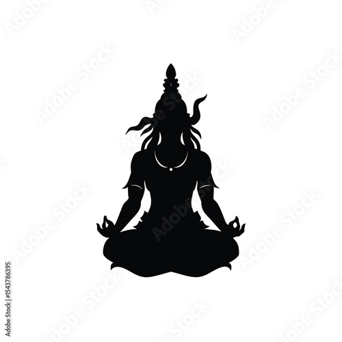 silhouette of buddha