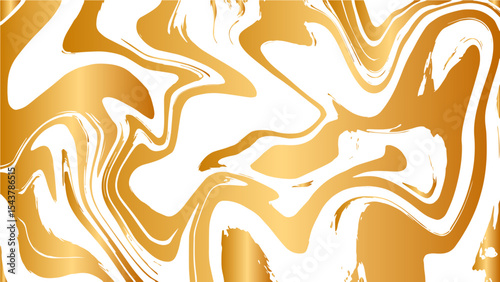  Abstract fluid marble texture with swirling patterns with golden yellow and white. Glossy, reflective finish that mimics a molten, liquid metal effect. Gradients and wavy distortions create a dynamic