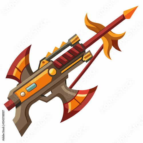 vector illustration of a hunting knife