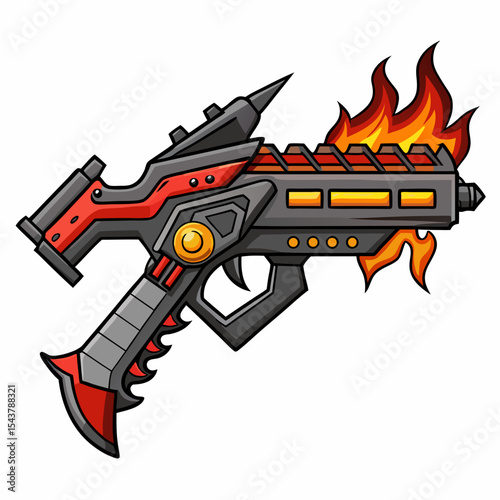 assault rifle vector illustration