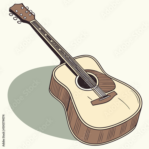 acoustic guitar vector