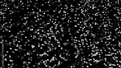 Rain drops on black window background with winter snowflakes and stars