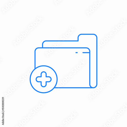 add folder icon sign vector