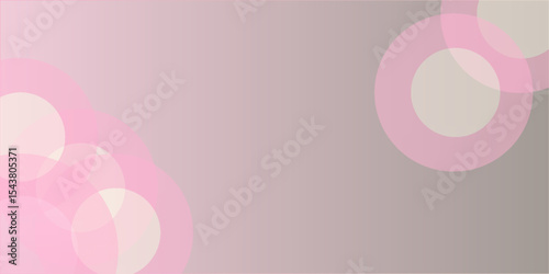 Abstract pastel colorful pink and yellow gradations. Circle effect style geometric abstract background simple