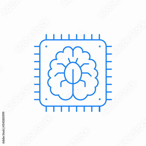 chip malware icon sign vector