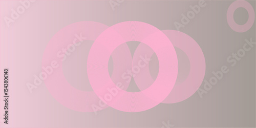Abstract pastel colorful pink and yellow gradations. Circle effect style geometric abstract background simple