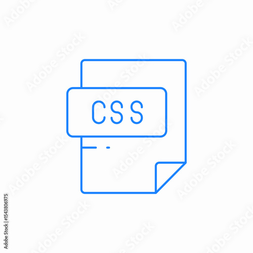 css file webpage icon sign vector