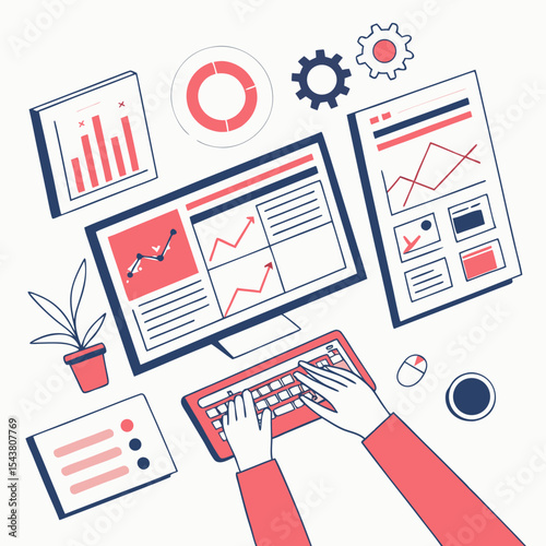 Data analysis and business reporting workplace