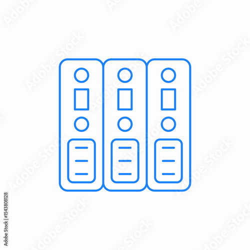 document binders icon sign vector
