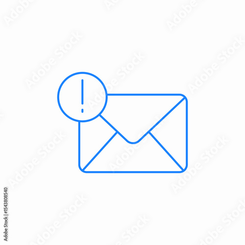 email notification icon sign vector