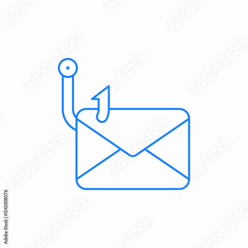 email phishing icon sign vector