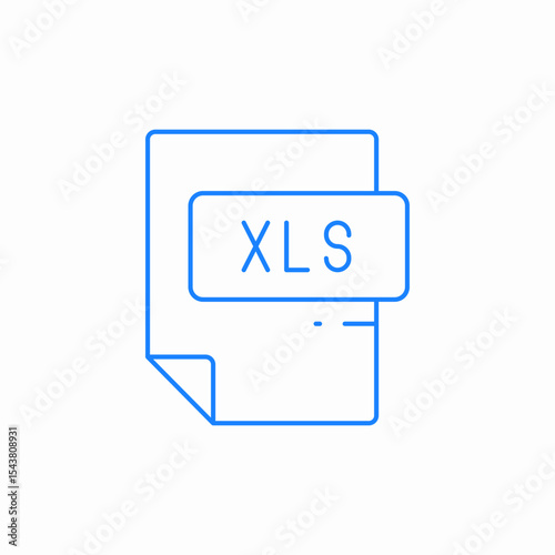 excel document icon sign vector
