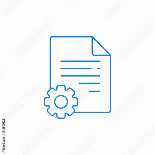 file settings icon sign vector