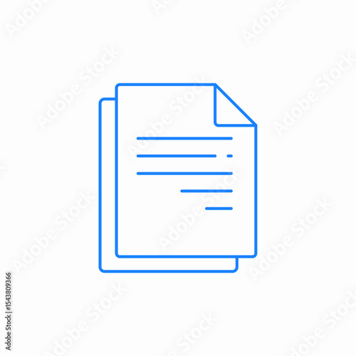 file sheet icon sign vector