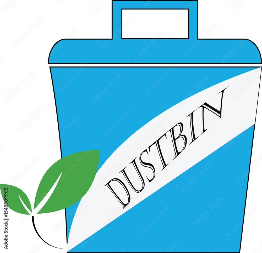 Dustbin design art for using human