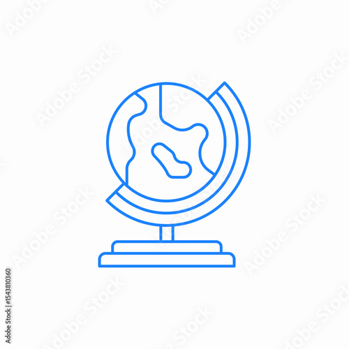 globe stand icon sign vector