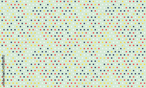 Abstract pastel green background with a repeating geometric pattern of colorful dots.  Perfect for website banners, social media posts, or textile design.