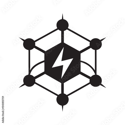 Temporal Battery Power Storage Silhouette