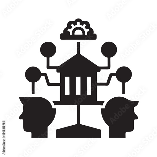 Real Time Policy Brainstorm Silhouette