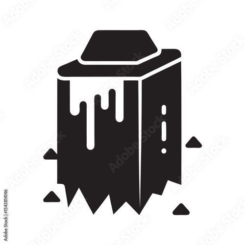 Quantum Arctic Memory Storage Silhouette