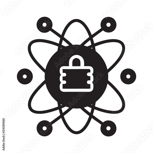 Quantum Biological Computing Device Silhouette