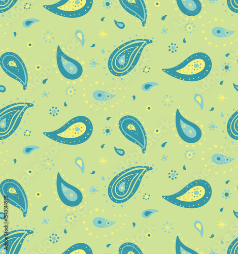 Picture fashion of paisley retro. Trendy floral with wrapping royalty. Cover background by drawn effortless.