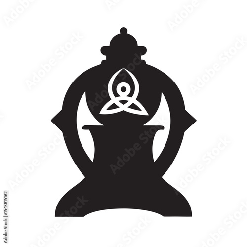 Cultural Relic Entangled Artifact Silhouette