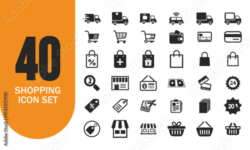 E-commerce & Shopping Icon Set