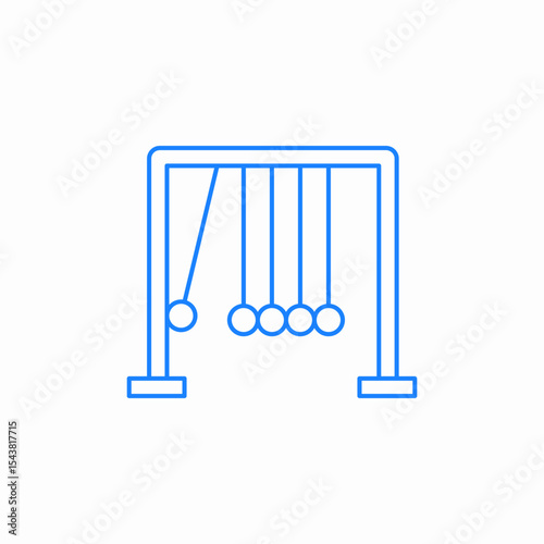 newtons cradle icon sign vector