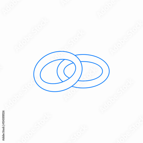 onion rings icon sign vector
