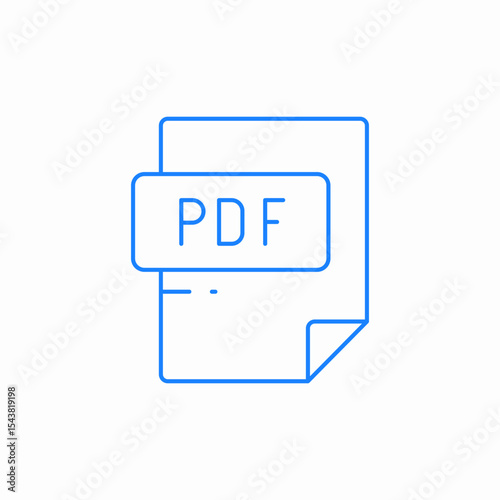 pdf document icon sign vector