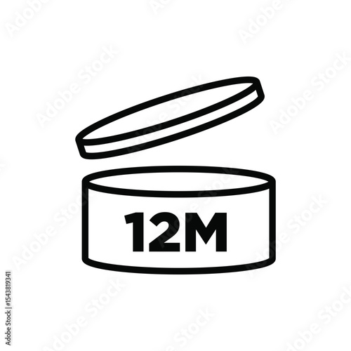 12m period after open pao icon sign