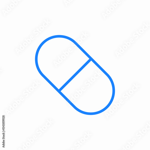 pill medicine icon sign vector