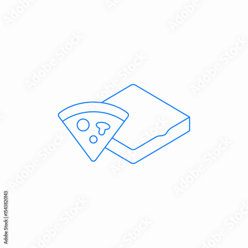 pizza box icon sign vector