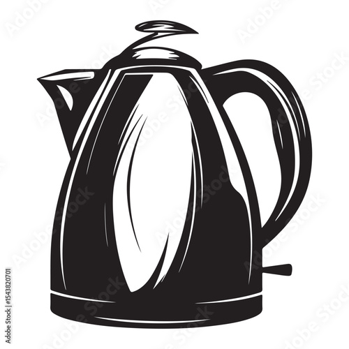 Electric kettle silhouette