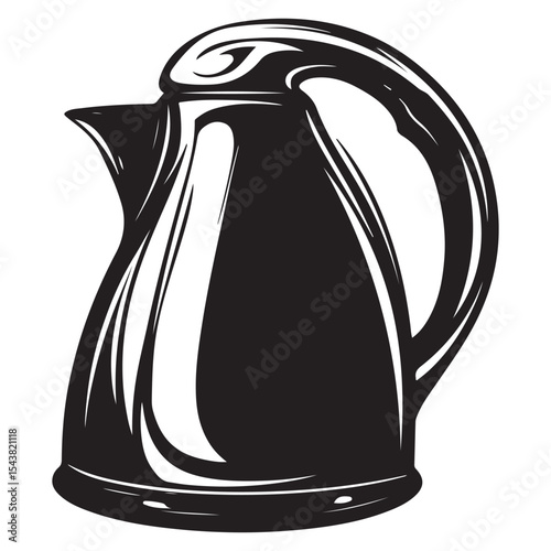 Electric kettle silhouette
