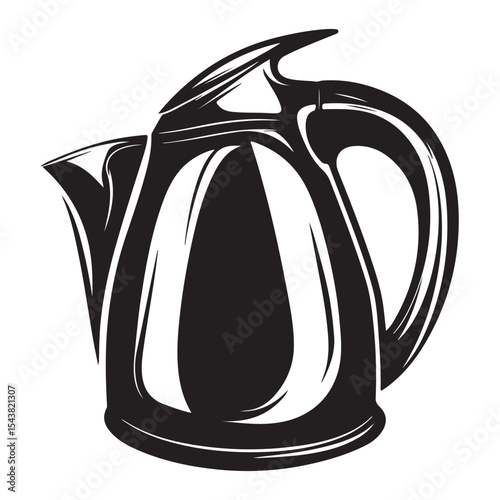 Electric kettle silhouette