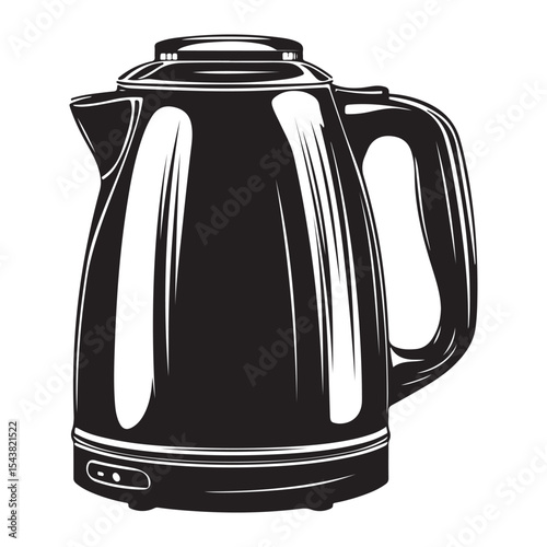 Electric kettle silhouette