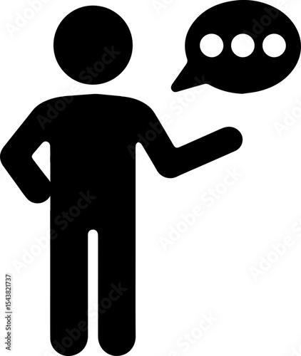 stick man - People Communication Icon