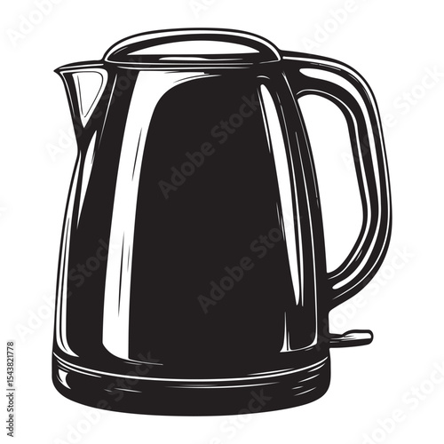 Electric kettle silhouette