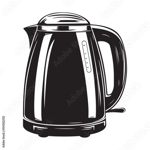 Electric kettle silhouette